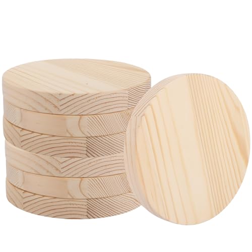 SHUESS 8 Stücke Holzscheibe rund, Holz Log Scheiben 15 cm Durchmesser, Natürliche Holzscheiben für DIY Handwerk Hochzeit Mittelstücke Weihnachten Dekoration zum Basteln, Malen SHUESS 8 Stücke Holzscheibe rund, Holz Log Scheiben 15 cm Durchmesser, Natürliche Holzscheiben für DIY Handwerk Hochzeit Mittelstücke Weihnachten Dekoration zum Basteln, Malen von SHUESS