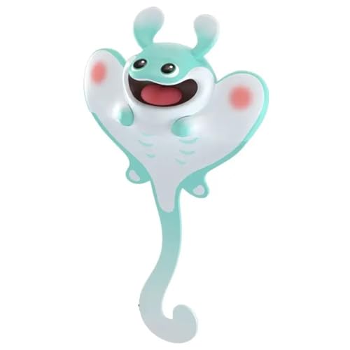 PVC-Stereo-Schreibwaren-Werkzeuge, Tiermarker, Büro-Indexe, Lese-Etiketten, Lerngeschenk, Lesezeichen, 3D-Lesezeichen (Manta Rays) von SHUIXIAYUE