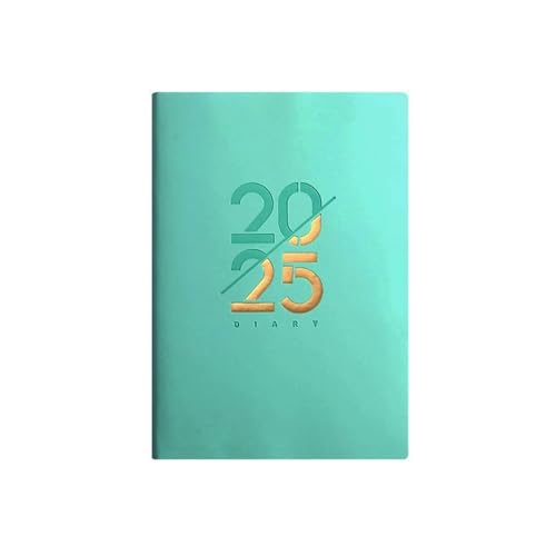 SHUIXIAYUE 2025 A5 Agenda-Notizbuch, Planer, Tagesplaner, Notizblock, Wochenkalender, Notizbücher, Schulzubehör, Schulanfang (Cyan) von SHUIXIAYUE