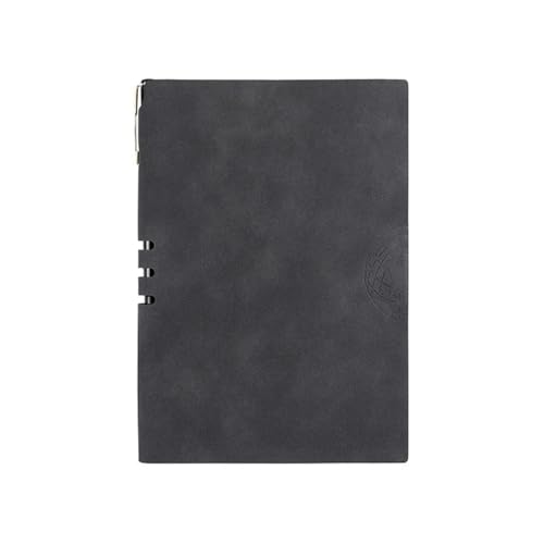SHUIXIAYUE A5 Retro-Buch aus echtem Leder, für Büro, Schule, Büro, Schule, Notizblock, Tagebuch, Business-Tagebuch, Planer, Schreibwaren, Notizbuch, Dunkelgrau SHUIXIAYUE A5 Retro-Buch aus echtem Leder, für Büro, Schule, Büro, Schule, Notizblock, Tagebuch, Business-Tagebuch, Planer, Schreibwaren, Notizbuch, Dunkelgrau von SHUIXIAYUE