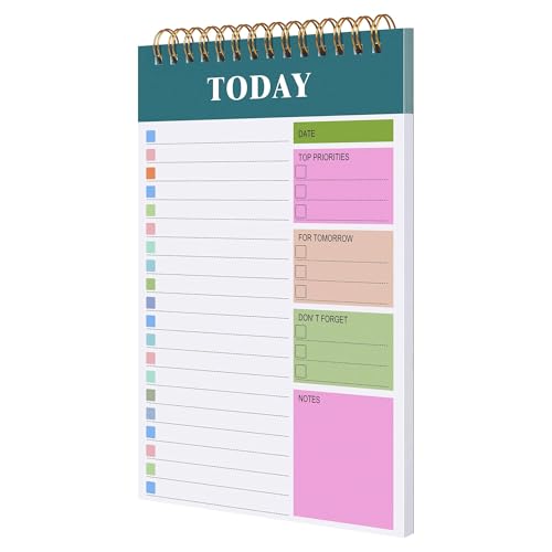 SHUIXIAYUE Notizbuch, Schreibwaren, Lehrer, Geschenk, Tagebuch, Campus, Agenda, undatiert, Tagesplaner, Bürobedarf, Notizblock, Rabatt-Tagebuch, To-Do-Liste (Grün, 32 Seiten) von SHUIXIAYUE