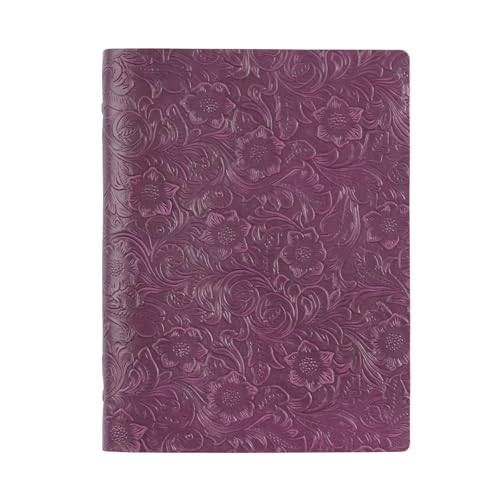 SHUIXIAYUE Retro-Notizbücher im B5-Format mit 9-Ringbuch, Leder-Tagebuch, großer Notizblock für Arbeit, Meeting, Aufzeichnungsbuch, Schreibwaren (Doppelsofa 2) von SHUIXIAYUE