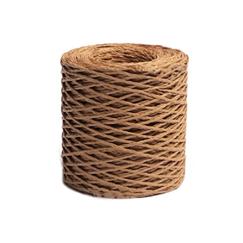 Häkeln Bast Strohgarn Bastgarn Baumwolle Buntes Garn Stricken Material Sommer Sun Hut Garn für DIY Craft Lover Bast Garn Baumwolle Stricken Material DIY Bast Stroh Garn von SHUIXIN