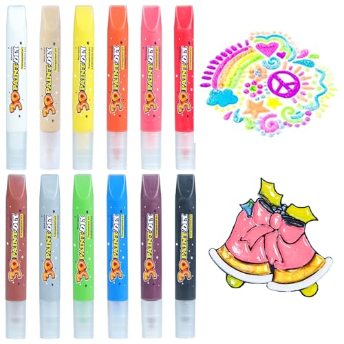 SHUOHONG 12 Stück Kerzenstifte, Wachsstifte für Kerzen 10ml, Kerzen Bemalen Taufkerze Selber Machen Set, Kerzenfarbe Dekorieren und Personalisieren von Kerzen, Kerzen Bemalen Set Diy SHUOHONG 12 Stück Kerzenstifte, Wachsstifte für Kerzen 10ml, Kerzen Bemalen Taufkerze Selber Machen Set, Kerzenfarbe Dekorieren und Personalisieren von Kerzen, Kerzen Bemalen Set Diy von SHUOHONG