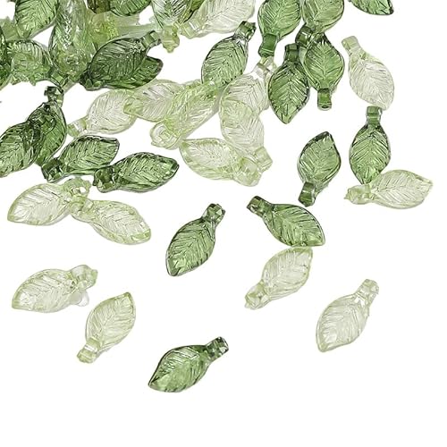 SHUOHONG 200 Stück Grüne Blatt Perlen, Acryl Grün Blatt Perlen zum Basteln, Perlen zum Auffädeln Klares Grünes Blatt mit Löchern, Bastelperlen Perlenset für Armbänder für DIY Handwerk Dekor SHUOHONG 200 Stück Grüne Blatt Perlen, Acryl Grün Blatt Perlen zum Basteln, Perlen zum Auffädeln Klares Grünes Blatt mit Löchern, Bastelperlen Perlenset für Armbänder für DIY Handwerk Dekor von SHUOHONG