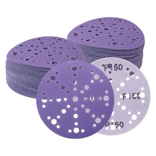 50 Stück 15,2 cm große Keramik-Mehrloch-Schleifscheiben, Körnung 150, Klett-Schleifpapier, staubfrei und Folienrückseite, Exzenterschleifer, Schleifpapier für Metall, Holz 50 Stück 15,2 cm große Keramik-Mehrloch-Schleifscheiben, Körnung 150, Klett-Schleifpapier, staubfrei und Folienrückseite, Exzenterschleifer, Schleifpapier für Metall, Holz von SHUTTLE GENIUS