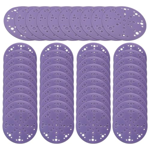 Keramik-Schleifscheiben, Körnung 320, 50 Stück, 49 Löcher, 15,2 cm, Klett-Exzenterschleifer, Schleifpapier, staubfrei und Folienrückseite, Schleifscheibe für Metall, Holz Keramik-Schleifscheiben, Körnung 320, 50 Stück, 49 Löcher, 15,2 cm, Klett-Exzenterschleifer, Schleifpapier, staubfrei und Folienrückseite, Schleifscheibe für Metall, Holz von SHUTTLE GENIUS