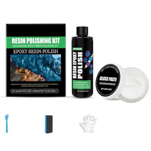 SHUZHENG Epoxidharz Polierset - Epoxidharz Poliermasse, Kratzset Epoxidharz Schleifen, Home Artwork Polieren, Reiben Compounds für Hochglanz-Finish SHUZHENG Epoxidharz Polierset - Epoxidharz Poliermasse, Kratzset Epoxidharz Schleifen, Home Artwork Polieren, Reiben Compounds für Hochglanz-Finish von SHUZHENG