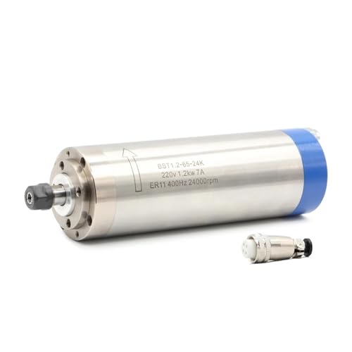 SHYEGUMUZA Wassergekühlter Spindelmotor 1,2 kW ER11 65 mm 400 Hz 4 Stück Kugellager CNC(220V) von SHYEGUMUZA