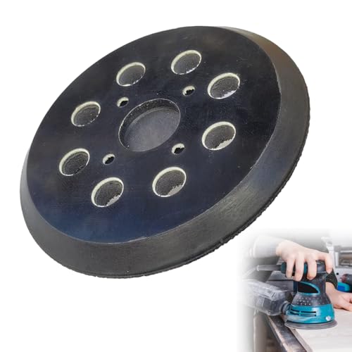 SHYSBV Mittelharter Schleifteller, 125mm Schleifteller, Schleiftellers mit 8 Löchern, Gummi Schleiftellers Stützteller, Hohe Haltbarkeit, ideal für PEX 300/400 AE / 4000 AE/Advanced SHYSBV Mittelharter Schleifteller, 125mm Schleifteller, Schleiftellers mit 8 Löchern, Gummi Schleiftellers Stützteller, Hohe Haltbarkeit, ideal für PEX 300/400 AE / 4000 AE/Advanced von SHYSBV