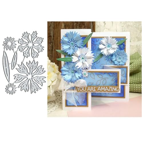 Metall-Stanzformen mit 3D-Blumen, für Kartenherstellung, Silberblumen-Stanzformen für Kartenherstellung, Kornblumen, Metall-Stanzformen, Art-Deco, Scrapbooking, Fotoalbum, dekorativ Metall-Stanzformen mit 3D-Blumen, für Kartenherstellung, Silberblumen-Stanzformen für Kartenherstellung, Kornblumen, Metall-Stanzformen, Art-Deco, Scrapbooking, Fotoalbum, dekorativ von SHYSBV