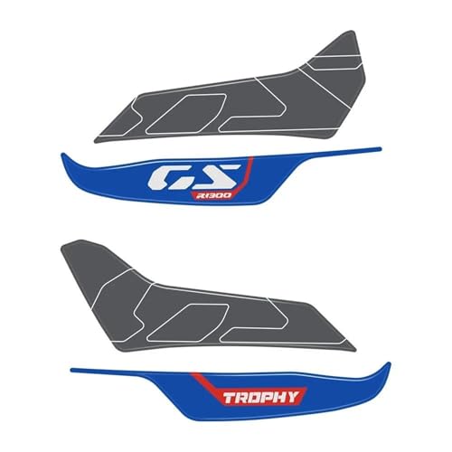 SHYYBD Felgenrandaufkleber Motorrad-Epoxidharz-Aufkleber, Handschutz-Schutzset Für B&MW GS1300 R1300GS R 1300 GS 2024, Handschutz-Spoiler-Aufkleber Felgenaufkleber(Farbe 1) von SHYYBD