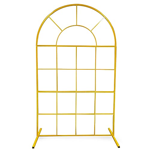 SHZICMY 2M Hochzeitsbogen Gold Ballonbogen Traubogen Ballon Hochzeit Stander Tür Hochzeitszeremonie Blumenstand Metall Requisiten Bogen für Geburtstagsfeier, Gartendekoration SHZICMY 2M Hochzeitsbogen Gold Ballonbogen Traubogen Ballon Hochzeit Stander Tür Hochzeitszeremonie Blumenstand Metall Requisiten Bogen für Geburtstagsfeier, Gartendekoration von SHZICMY