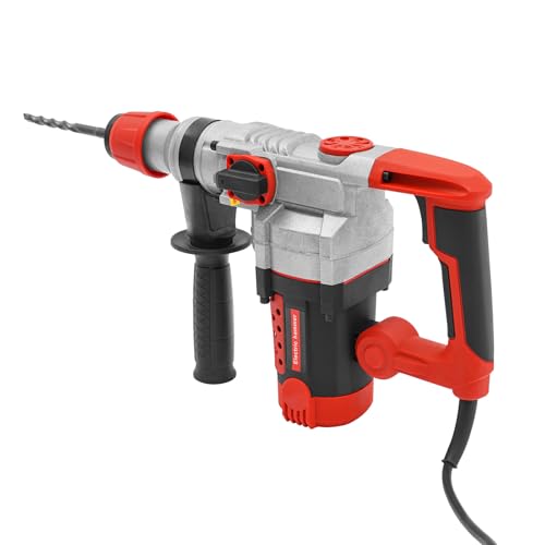 SHZICMY Bohrhammer, 2200W Schlagbohrmaschine Abbruchhammer Elektrohammer Schlagbohrer 0-930 r/min, Elektrische Bohrmaschine, Elektrischer Hammerbohrer Betonbrecher von SHZICMY