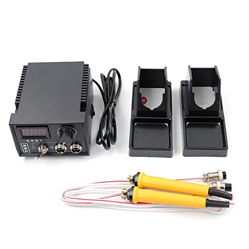 SHZICMY 27Tlg Brandmalstation Lötkolben Set 60W Brandmalerei Brennstation Brandmalkolben Holzbrenner Halterung Pyrographie Machine Kit für Holzwerk von SHZICMY