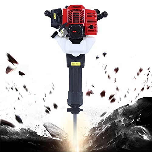 SHZICMY Abbruchhammer Stemmhammer Einzylinder Benzin Schlaghammer Meißelhammer Betonhammer Benzinhammer Vorschlaghammer, 2-Takt Motor, 52CC, 20-55 Joule, 1500bpm SHZICMY Abbruchhammer Stemmhammer Einzylinder Benzin Schlaghammer Meißelhammer Betonhammer Benzinhammer Vorschlaghammer, 2-Takt Motor, 52CC, 20-55 Joule, 1500bpm von SHZICMY