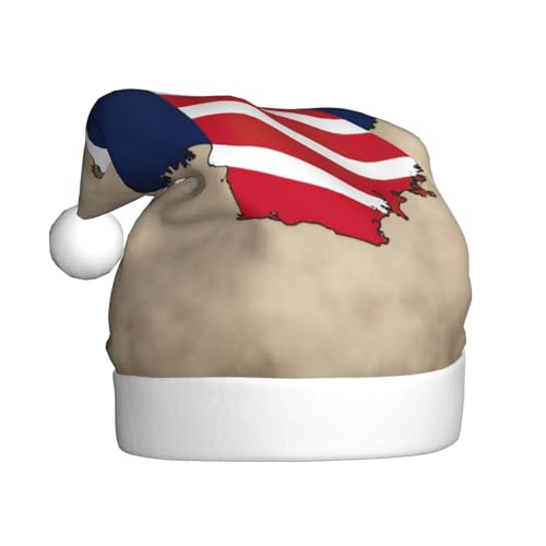 SHuWeiD Abstrakte liberianische Flagge Map01 Weihnachtsmütze Erwachsene Weihnachtsmütze Uni Weihnachtsmütze Fit für Neujahrsparty von SHuWeiD