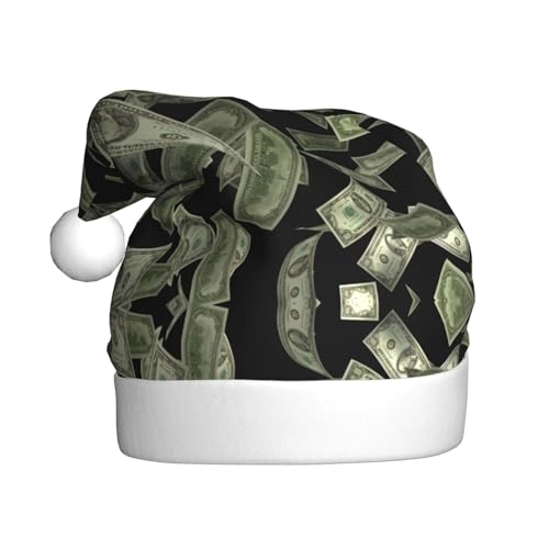 SHuWeiD Dollar Zeichen Geld Weihnachtsmütze, Erwachsene Weihnachtsmütze, Uni Weihnachtsmütze, Geeignet für Neujahrsfeiertag Party SHuWeiD Dollar Zeichen Geld Weihnachtsmütze, Erwachsene Weihnachtsmütze, Uni Weihnachtsmütze, Geeignet für Neujahrsfeiertag Party von SHuWeiD