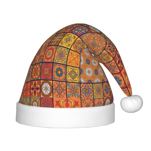 SHuWeiD Gruppe marokkanischer geometrischer Druck Weihnachtsmütze, Weihnachtsmütze, Uni, Samt, klassische Weihnachtsmütze, Neujahrsparty SHuWeiD Gruppe marokkanischer geometrischer Druck Weihnachtsmütze, Weihnachtsmütze, Uni, Samt, klassische Weihnachtsmütze, Neujahrsparty von SHuWeiD