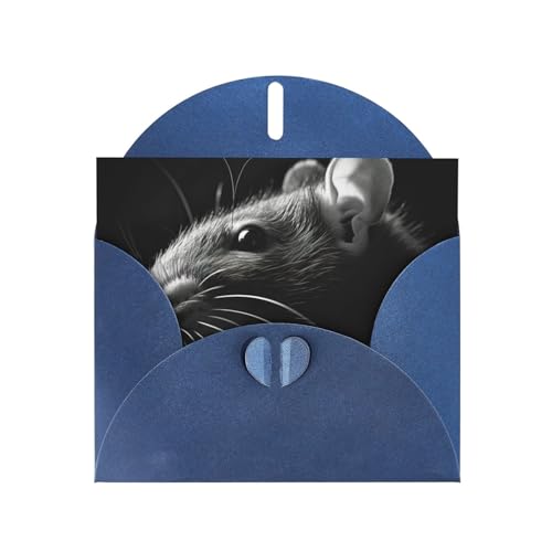 SHuWeiD Klappkarte mit Maus-Aufdruck, stilvolle Grußkarte, Grußkarte, Einladung, Schulabschluss, Notizkarten mit Umschlägen SHuWeiD Klappkarte mit Maus-Aufdruck, stilvolle Grußkarte, Grußkarte, Einladung, Schulabschluss, Notizkarten mit Umschlägen von SHuWeiD