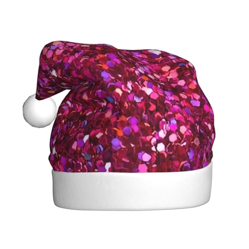 SHuWeiD Weihnachtsmütze mit Glitzermuster, Weihnachtsmütze für Erwachsene, Uni, geeignet für Neujahrsfeiertage SHuWeiD Weihnachtsmütze mit Glitzermuster, Weihnachtsmütze für Erwachsene, Uni, geeignet für Neujahrsfeiertage von SHuWeiD