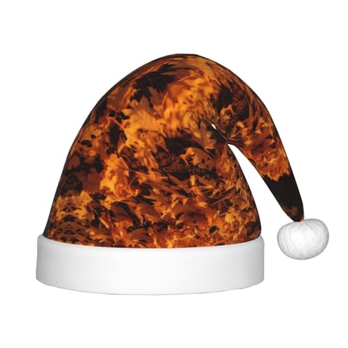 SHuWeiD Weihnachtsmütze mit Herbstszenen-Druck, Weihnachtsmütze, Uni, Samt, klassische Weihnachtsmütze, Neujahrsparty SHuWeiD Weihnachtsmütze mit Herbstszenen-Druck, Weihnachtsmütze, Uni, Samt, klassische Weihnachtsmütze, Neujahrsparty von SHuWeiD