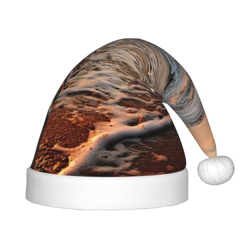 SHuWeiD Weihnachtsmütze mit Sonnenaufgang am Strand, Uni, Samt, klassisch, Weihnachtsmütze, Neujahrsparty SHuWeiD Weihnachtsmütze mit Sonnenaufgang am Strand, Uni, Samt, klassisch, Weihnachtsmütze, Neujahrsparty von SHuWeiD