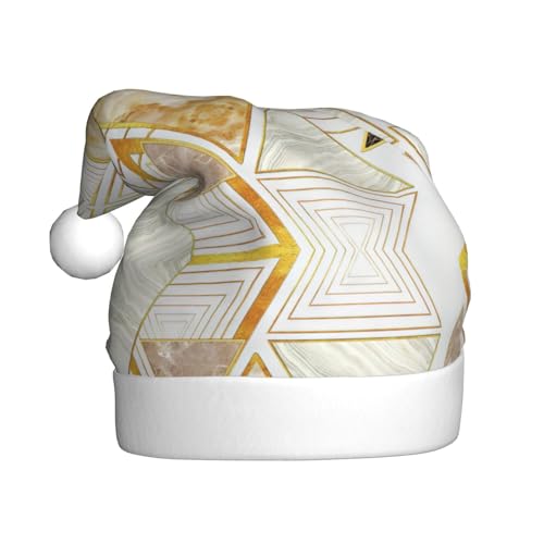 SHuWeiD Weihnachtsmütze mit abstraktem geometrischem Muster, Weihnachtsmütze für Erwachsene, Uni, geeignet für Neujahrsfeiertage SHuWeiD Weihnachtsmütze mit abstraktem geometrischem Muster, Weihnachtsmütze für Erwachsene, Uni, geeignet für Neujahrsfeiertage von SHuWeiD