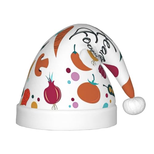 SHuWeiD Weihnachtsmütze mit gesundem Lebensmitteldruck, uni, Samt, klassisch, Weihnachtsmütze, Neujahrsparty SHuWeiD Weihnachtsmütze mit gesundem Lebensmitteldruck, uni, Samt, klassisch, Weihnachtsmütze, Neujahrsparty von SHuWeiD