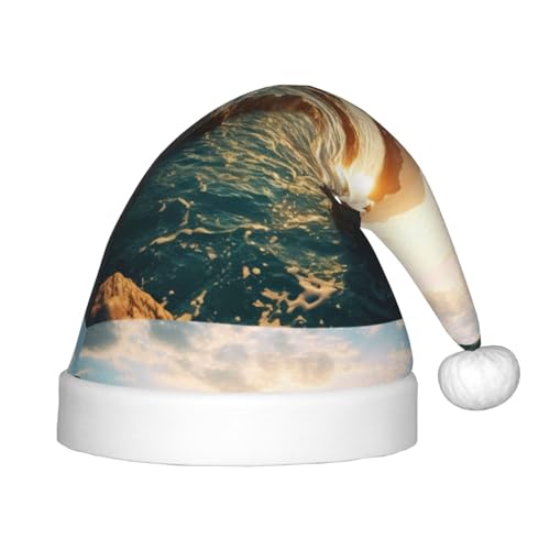 Stones Blue Sea Ocean Sunrise Mountain Print Weihnachtsmütze, Weihnachtsmütze, Uni, Samt, klassische Weihnachtsmütze, Neujahrsparty Stones Blue Sea Ocean Sunrise Mountain Print Weihnachtsmütze, Weihnachtsmütze, Uni, Samt, klassische Weihnachtsmütze, Neujahrsparty von SHuWeiD