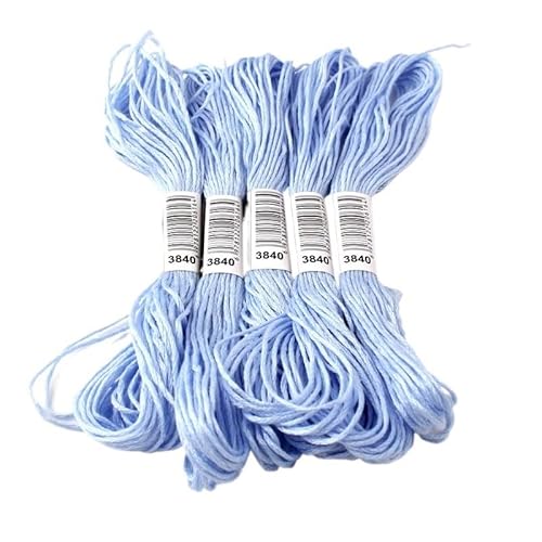 Stickgarn 10 Stück Kreuzstichgarn/Kreuzstich-Stickgarn/Benutzerdefinierte Garnfarben Stickgarn Set (Color : 3840, Size : 6 Strands) von SHuuL