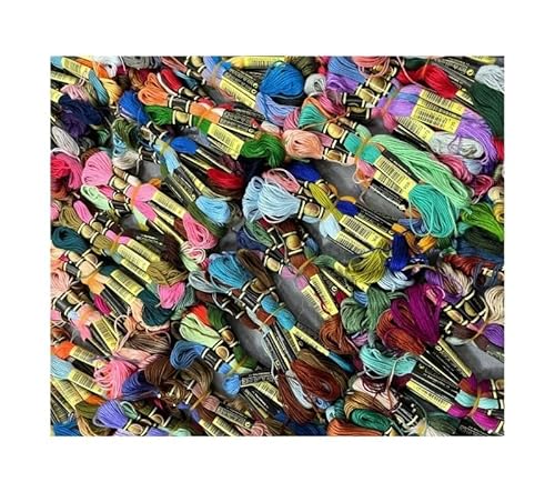 Stickgarn Zwei Etiketten, 380 Stück, wählen Sie Ihre Farben, Kreuzstich-Stickgarn Stickgarn Set (Color : 380pcs, Size : 6 Strands) von SHuuL