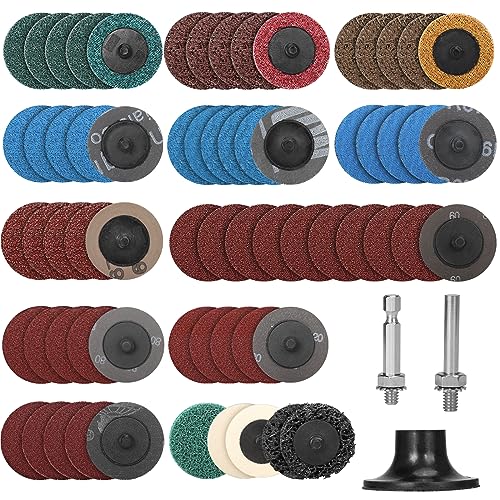 SI FANG 66 Stück 5.1 cm Schleifscheiben Typ R-Set, verschiedene Rollensperre, Schnellwechsel-Schleifpads, Schneideisen Schleifmaschine Oberflächenpflegescheibe für Rostentfernung, Schleifpolitur SI FANG 66 Stück 5.1 cm Schleifscheiben Typ R-Set, verschiedene Rollensperre, Schnellwechsel-Schleifpads, Schneideisen Schleifmaschine Oberflächenpflegescheibe für Rostentfernung, Schleifpolitur von SI FANG