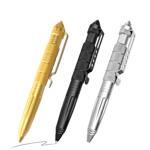 SI SEN 3 Stück Taktischer Kugelschreiber, Taktischer Stift, Taktischer Multitool-Stift, für Schreiben, Emergent Tool Und Geschenk SI SEN 3 Stück Taktischer Kugelschreiber, Taktischer Stift, Taktischer Multitool-Stift, für Schreiben, Emergent Tool Und Geschenk von SI SEN