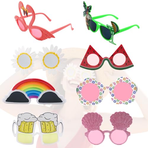 SI SEN Lustige Hawaiianische Brillen, Partybrille, Lustige Brillen, für Geeignet Strand-Themendekoration von SI SEN