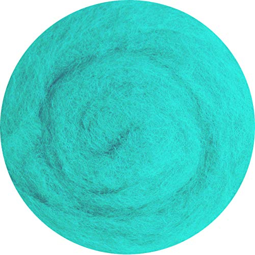 Filzwolle 100% Wolle zum Filzen Trockenfilzen Nassfilzen -Helles Malachitgrün 75 g Filzwolle 100% Wolle zum Filzen Trockenfilzen Nassfilzen -Helles Malachitgrün 75 g von SIA COLLA-S