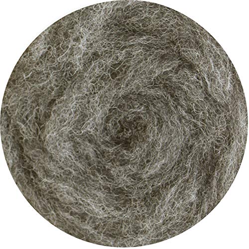 SIA COLLA-S Filzwolle 100% Wolle zum Filzen Trockenfilzen Nassfilzen - Grau Granit (Mix) 50 g von SIA COLLA-S
