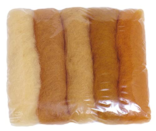 SIA COLLA-S Filzwolle Bunt Mischung Filz gemischte 100% Wolle Bräunen Farbtönen Mix. Mindestens 5 Verschiedene Farbtöne, 50 g insgesamt SIA COLLA-S Filzwolle Bunt Mischung Filz gemischte 100% Wolle Bräunen Farbtönen Mix. Mindestens 5 Verschiedene Farbtöne, 50 g insgesamt von SIA COLLA-S