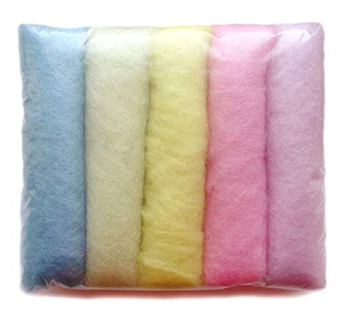 SIA COLLA-S Filzwolle Bunt Mischung Filz gemischte 100% Wolle Pastell Pastel Farbtönen Mix. Mindestens 5 Verschiedene Farbtöne, 50 g insgesamt SIA COLLA-S Filzwolle Bunt Mischung Filz gemischte 100% Wolle Pastell Pastel Farbtönen Mix. Mindestens 5 Verschiedene Farbtöne, 50 g insgesamt von SIA COLLA-S