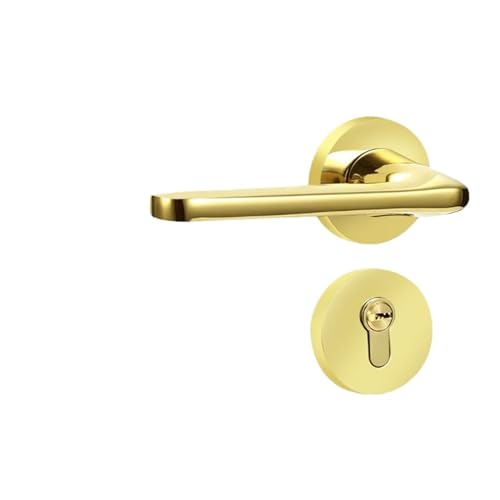 Home Türschloss Schlafzimmer Innen Zinklegierung Silent Split Lock Space Aluminium Massivholz Möbelbeschläge(L095845 Silent) von SIBBLE