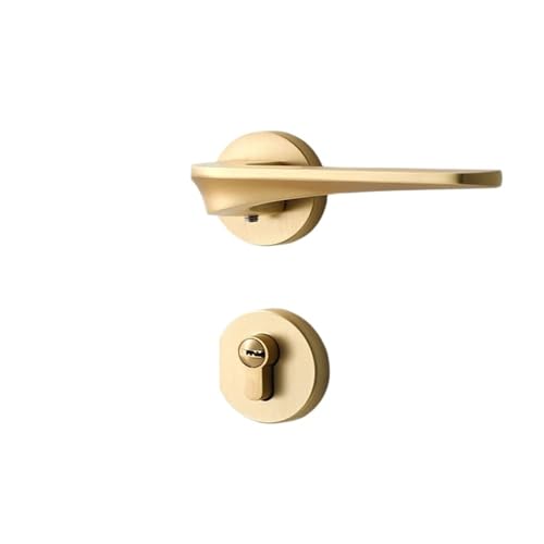 Home Türschloss Schlafzimmer Innen Zinklegierung Silent Split Lock Space Aluminium Massivholz Möbelbeschläge(X35 5845 Silent) von SIBBLE