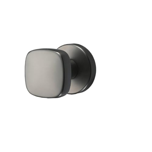 SIBBLE 5 Zoll 6 Zoll unsichtbare Tür hydraulisches Scharnier selbstschließendes Dämpfungspuffer-Federscharnier automatisch schließender Türschließer(Simple Gray Square Invisible Lock) von SIBBLE