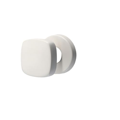 SIBBLE 5 Zoll 6 Zoll unsichtbare Tür hydraulisches Scharnier selbstschließendes Dämpfungspuffer-Federscharnier automatisch schließender Türschließer(White Square Invisible Lock) von SIBBLE