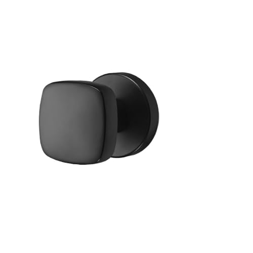 SIBBLE 5 Zoll 6 Zoll unsichtbare Tür hydraulisches Scharnier selbstschließendes Dämpfungspuffer-Federscharnier automatisch schließender Türschließer(Ya Black Square Invisible Lock) von SIBBLE
