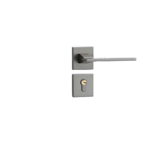 SIBBLE Grauer Haushalt, geräuschlos, Zinklegierung, geteiltes Schloss, Schlafzimmerraum, Aluminium, Moderne, einfache Massivholz-Möbelbeschläge(F X38 5845 Silent) von SIBBLE