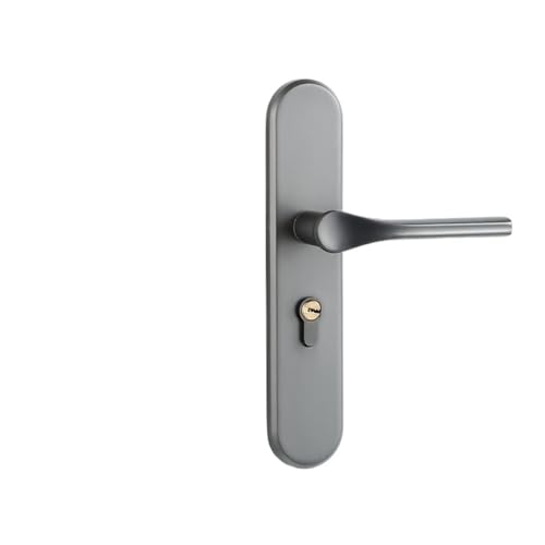 SIBBLE Schwarze Zinklegierung for Zuhause, Schlafzimmer, Türschloss, Zimmertürschloss, geräuschlos, magnetischer Türgriff, Möbelgriff-Hardware(Gun Gray 50 Magnetic) von SIBBLE