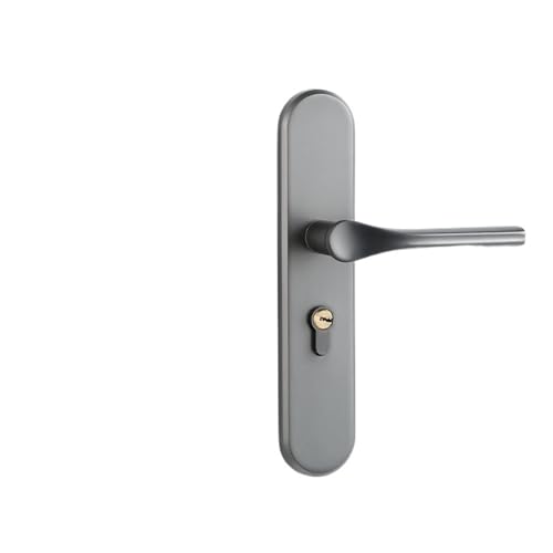 SIBBLE Schwarze Zinklegierung for Zuhause, Schlafzimmer, Türschloss, Zimmertürschloss, geräuschlos, magnetischer Türgriff, Möbelgriff-Hardware(Gun Gray 50 Silent) von SIBBLE