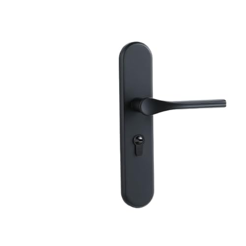SIBBLE Schwarze Zinklegierung for Zuhause, Schlafzimmer, Türschloss, Zimmertürschloss, geräuschlos, magnetischer Türgriff, Möbelgriff-Hardware(Yahei 50 Silent) von SIBBLE