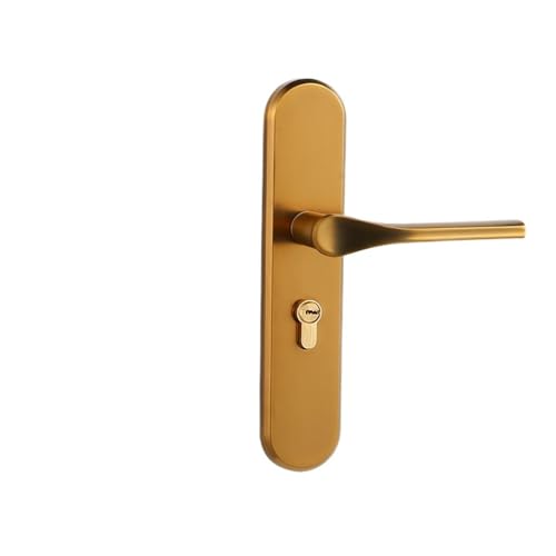 SIBBLE Schwarze Zinklegierung for Zuhause, Schlafzimmer, Türschloss, Zimmertürschloss, geräuschlos, magnetischer Türgriff, Möbelgriff-Hardware(Yellow Antique 50 Magnetic) von SIBBLE