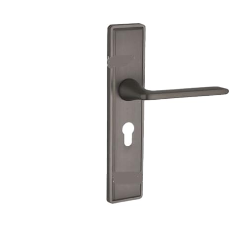 SIBBLE Schwarzer Haushalts-Zinklegierungs-Innenraum-Massivholzgriff-Türschloss-Schlafzimmer-Stiller Magnetverschluss-Hardware-Türgriff(310 Gun Gray Large 50 Copper) von SIBBLE